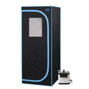 Full Size Portable Steam Sauna Tent, Stainless Steel Frame, 2.6L 1000W Steamer, Remote & Chair - Black - view 16
