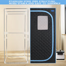 Full Size Portable Steam Sauna Tent, Stainless Steel Frame, 2.6L 1000W Steamer, Remote & Chair - Black - view 3
