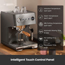 Gemilai G3028A Espresso Machine - 15 Bar with Dual PID, Adjustable OPV & Auto Milk Frother - G3028A