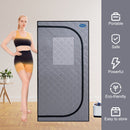 Portable Steam Sauna Tent with 2.2L Steamer, Remote Control & Folding Chair - Grey