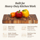 End Grain Teak Wood Butcher Block (M - 16 x 11 x 1.5 in)