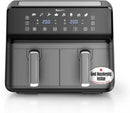 Keplin 9L Dual Zone Air Fryer – 8-in-1 Cooking Functions, 2700W