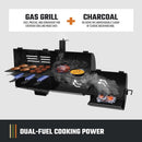 Oklahoma Joe's Canyon Combo Dual Fuel Smoker & Grill - 3-Burner Propane Gas & Charcoal with 1031 sq. in. Cooking Area - 