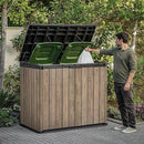 Keter Store It Out Darwin 1150L Outdoor Storage Box – Ashwood Brown
