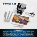 Ninja StaySharp 14-Piece Knife Set, Wood Block & Sharpener K62014EUUK