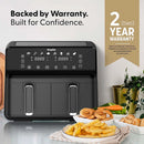 Keplin 9L Dual Zone Air Fryer – 8-in-1 Cooking Functions, 2700W