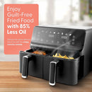 Keplin 9L Dual Zone Air Fryer – 8-in-1 Cooking Functions, 2700W