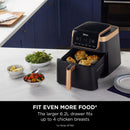 Ninja Air Fryer MAX PRO 6.2L – Black & Copper AF180UKCP