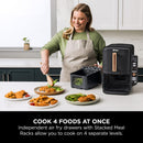 Ninja Double Stack XL 9.5L Air Fryer – Black & Copper SL400UKCP