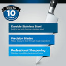 Ninja Foodi StaySharp 5-Piece Knife Block with Sharpener K32005UK