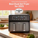 Keplin 9L Dual Zone Air Fryer – 8-in-1 Cooking Functions, 2700W