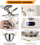 ZACME 8.4QT Commercial Stand Mixer - 800W with 11 Speeds, Tilt Head & NSF/ANSI 8-2023 Certified - ZM-KM76A05