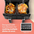 Keplin 9L Dual Zone Air Fryer – 8-in-1 Cooking Functions, 2700W
