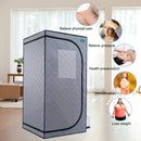 Portable Steam Sauna Tent with 2.2L Steamer, Remote Control & Folding Chair - Grey - view 5