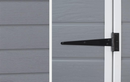4 × 3 ft Outdoor Garden Storage Shed – Grey