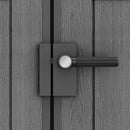 6 × 4 ft Outdoor Apex Garden Storage Shed – Grey Wood-Effect