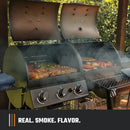 Oklahoma Joe's Canyon Combo Dual Fuel Smoker & Grill - 3-Burner Propane Gas & Charcoal with 1031 sq. in. Cooking Area - 