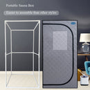 Portable Steam Sauna Tent with 2.2L Steamer, Remote Control & Folding Chair - Grey - view 4