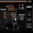 Traeger Pro 22 Wood Pellet Grill & Smoker - 6-in-1 BBQ with 572 Sq In Cooking Area & Digital Pro Controller - TFB57PZBO