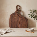 Walnut Charcuterie Board Set of 2, Wood Serving Boards